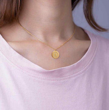 All Zirconia Letter Necklaces